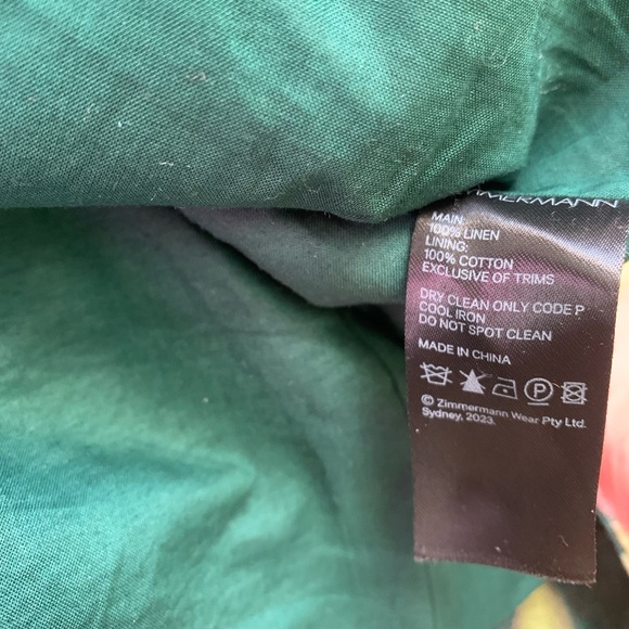 Zimmermann Lexi Tropical Floral Linen Minidress - Picture 7 of 7